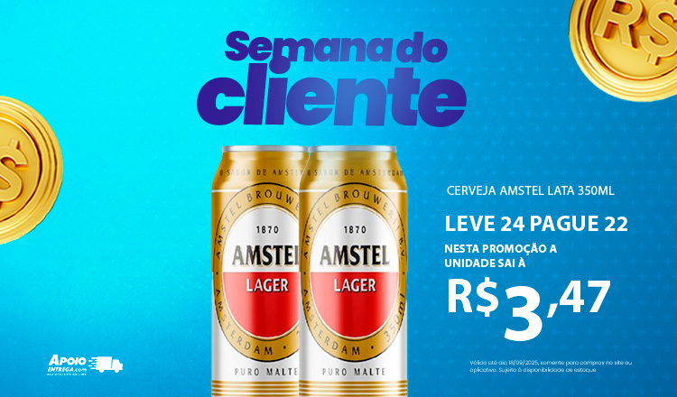 Cerveja Amstel 473ml  14/09